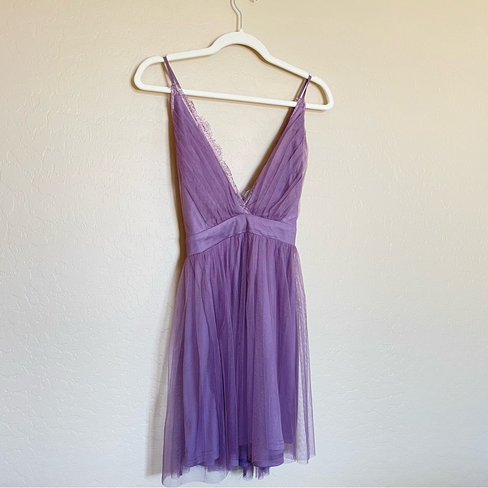Windsor Purple Tulle Babydoll dress - Picture 11 of 12